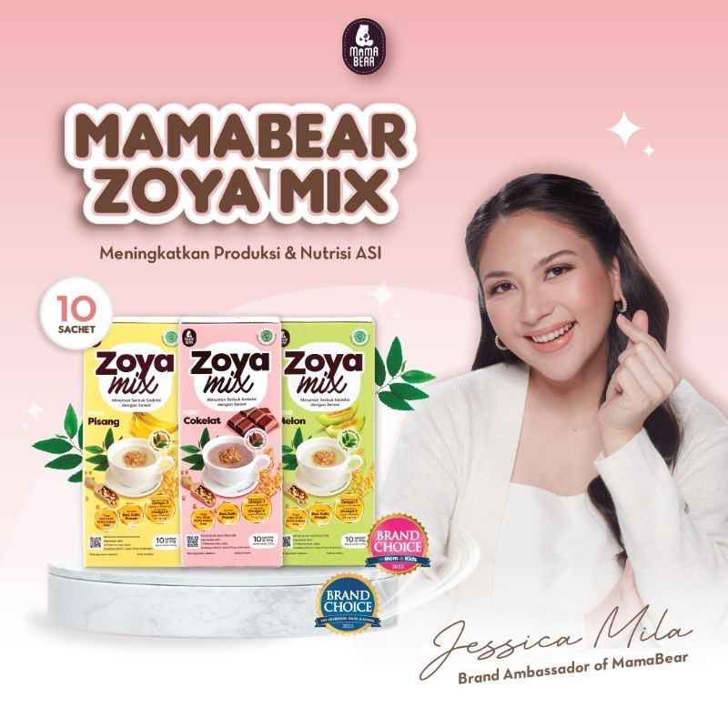 MamaBear Zoya Mix Susu Soya + katuk ASI Booster Zoyamix Mama Bear Soya Mix
