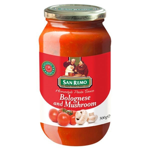 

San Remo Sauce Bolognese And Mushroom 500 G