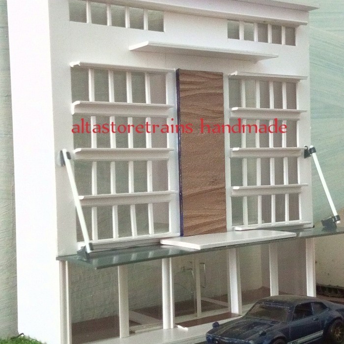Miniatur Miniatur Gedung Kantor Bank
