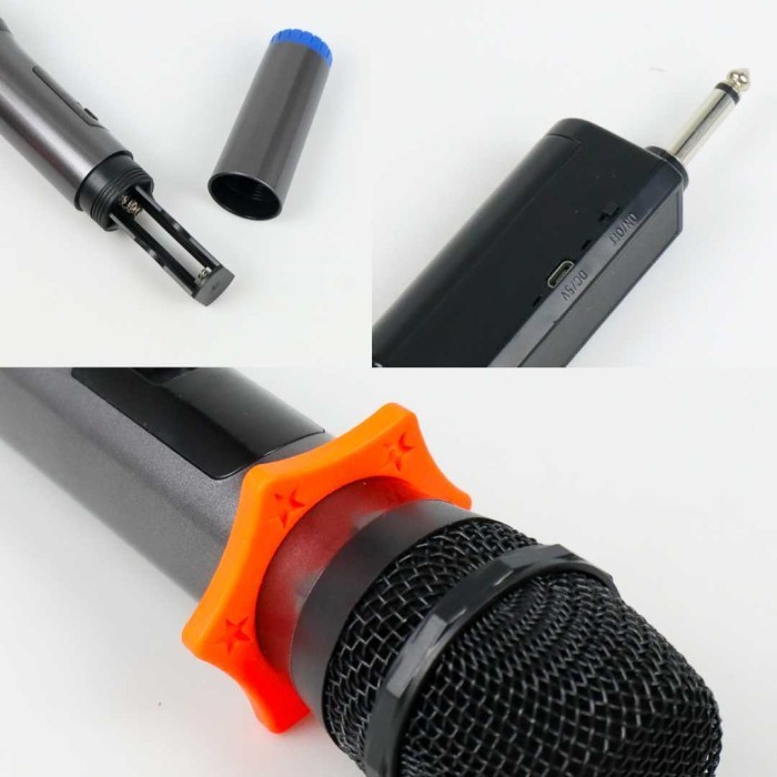 Mikrofon Karaoke Wireless Handheld Dynamic Portable 2Pcs Mic