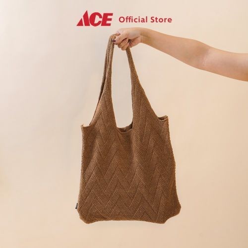 Ace - Ataru Tote Bag Rajut - Cokelat