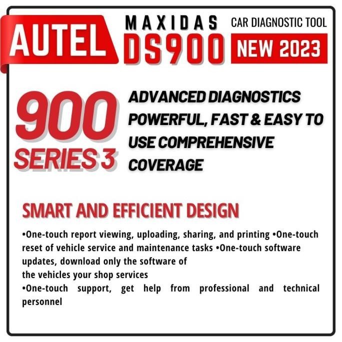 Scanner Mobil Universal Obd2 Diagnostic Tool, Autel Maxidas Ds900