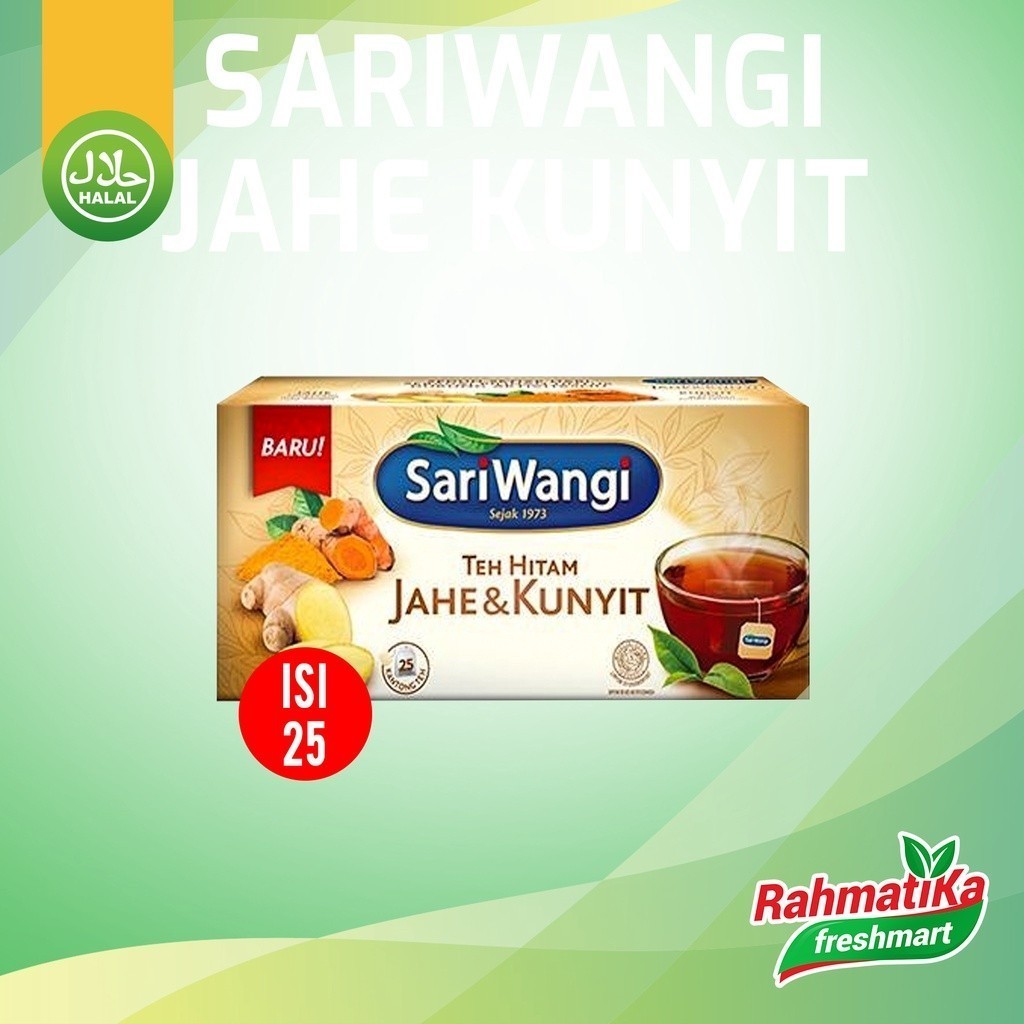 

Teh Sariwangi Jahe dan Kunyit Isi 25 / 85 gram