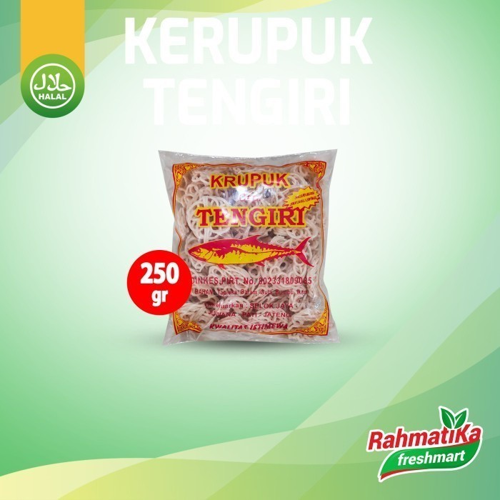 

Krupuk Tengiri / Kerupuk Tenggiri Cap Selok Jaya 250 gram