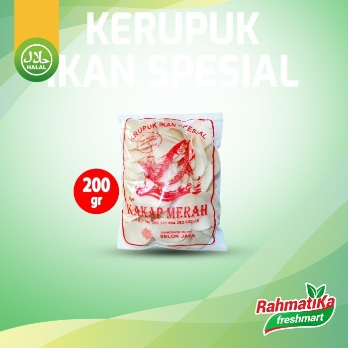 

Krupuk / Kerupuk Ikan Spesial Cap Kakap Merah Selok Jaya 200 gr