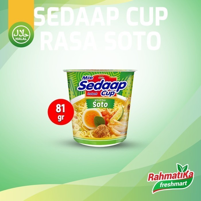 

Mie Sedaap Cup Rasa Soto 81 gram