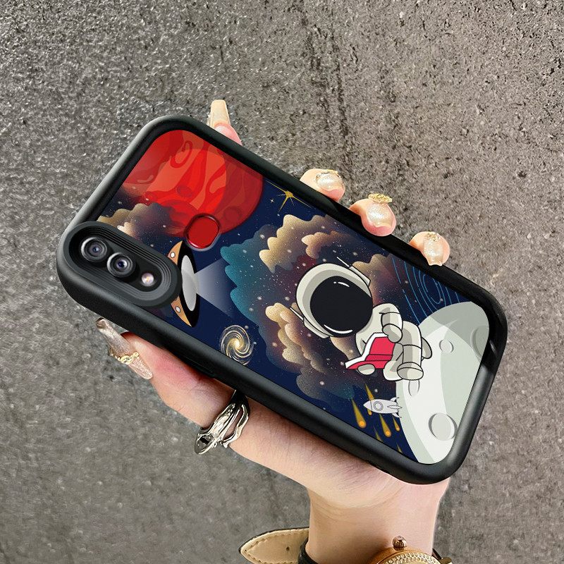 Casing Hp Samsung Galaxy A10s M01s Case casing pola astronot Kesing ponsel HP lunak baru casing peli