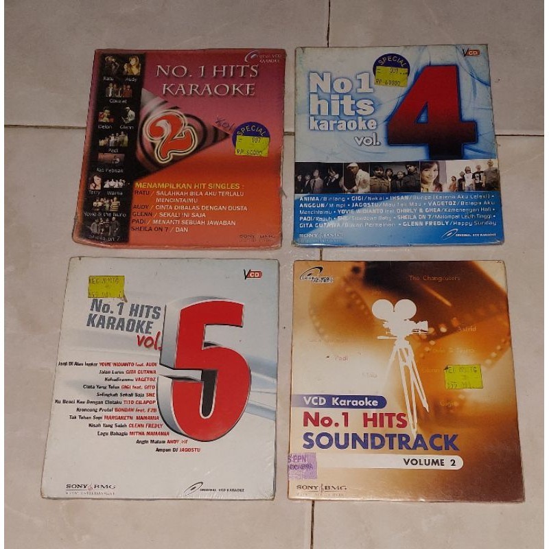 vcd Original No. 1 Hits Karaoke Vol. 2, Vol. 4 dan Vol. 5 / No 1 Hits