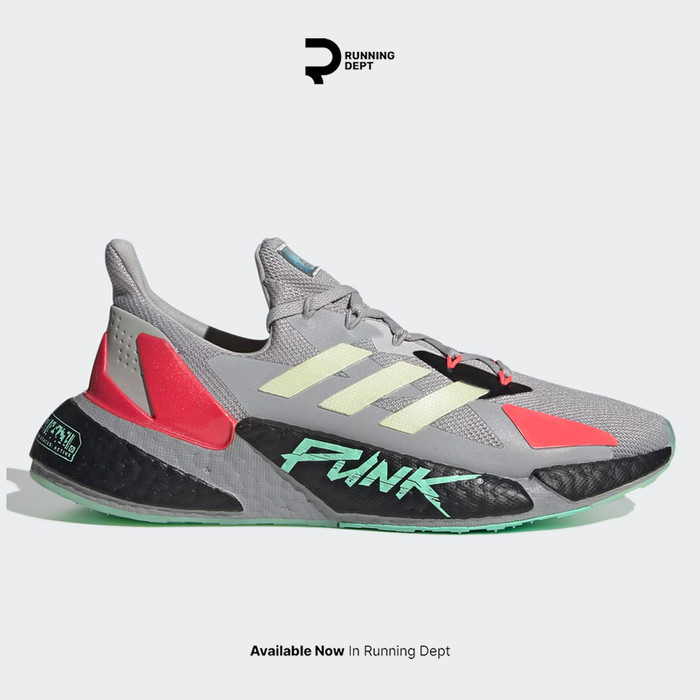 Sepatu Lari Pria ADIDAS X9000L4 X CYBERPUNK 2077 GREY YELLOW ORIGINAL