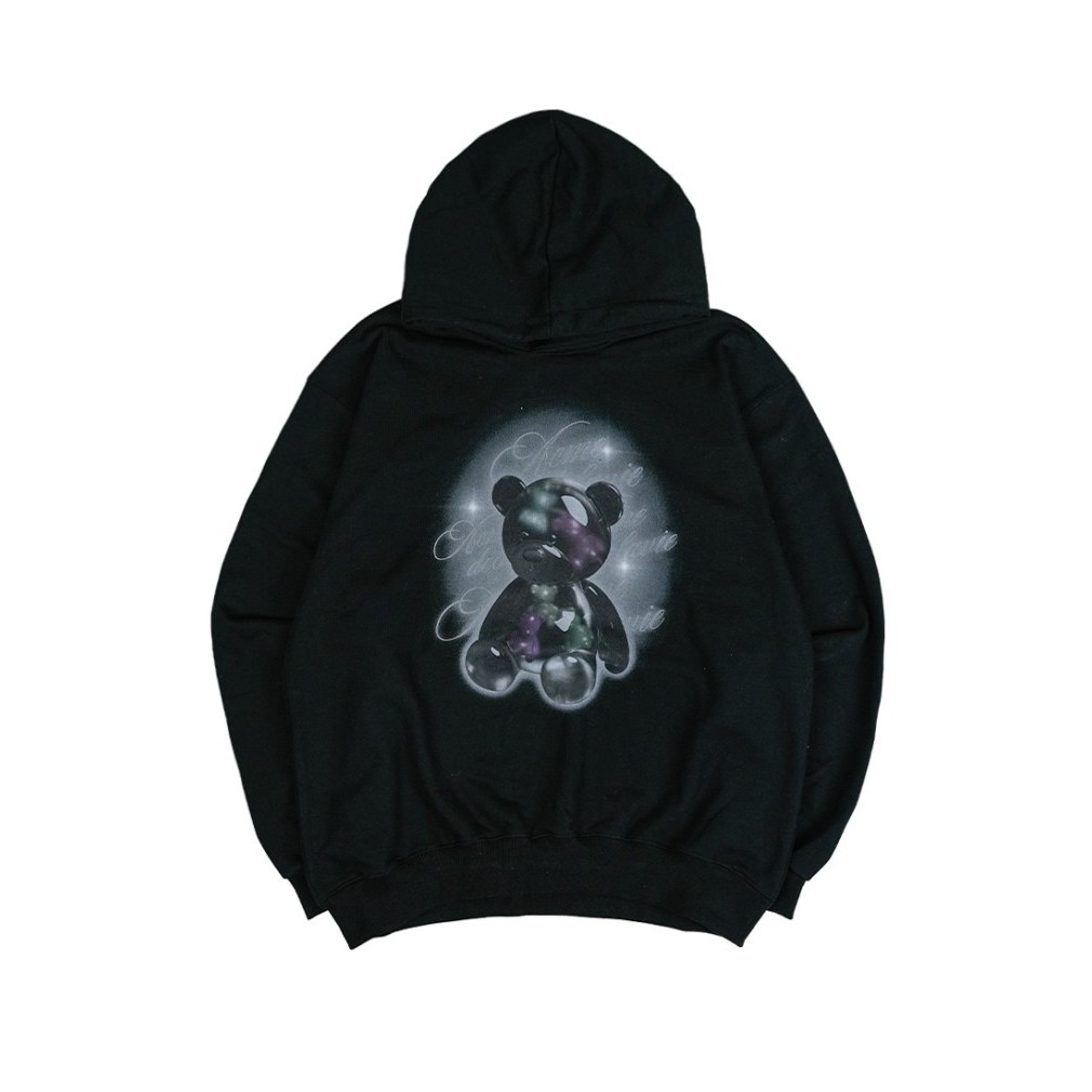 [ADLV] Acmedelavie Clear Bear Black Hoodie