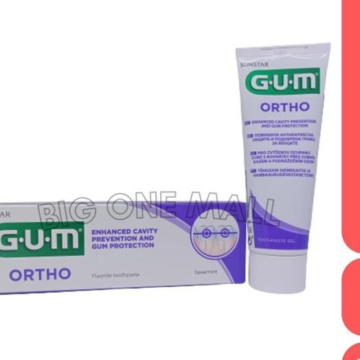 Gum Ortho Toothpaste 75Ml, Pasta Gigi Khusus Behel, Odol Gum