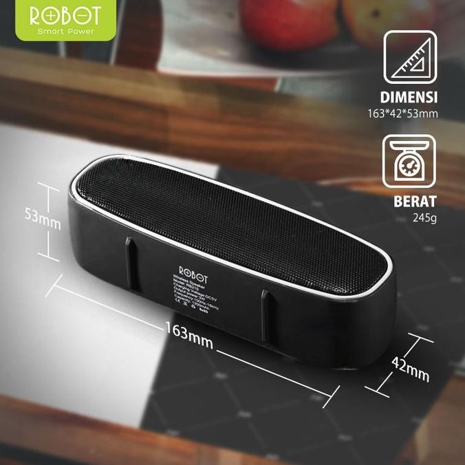 Robot Rb210 Speaker Bluetooth Support Flashdisk & Microsd