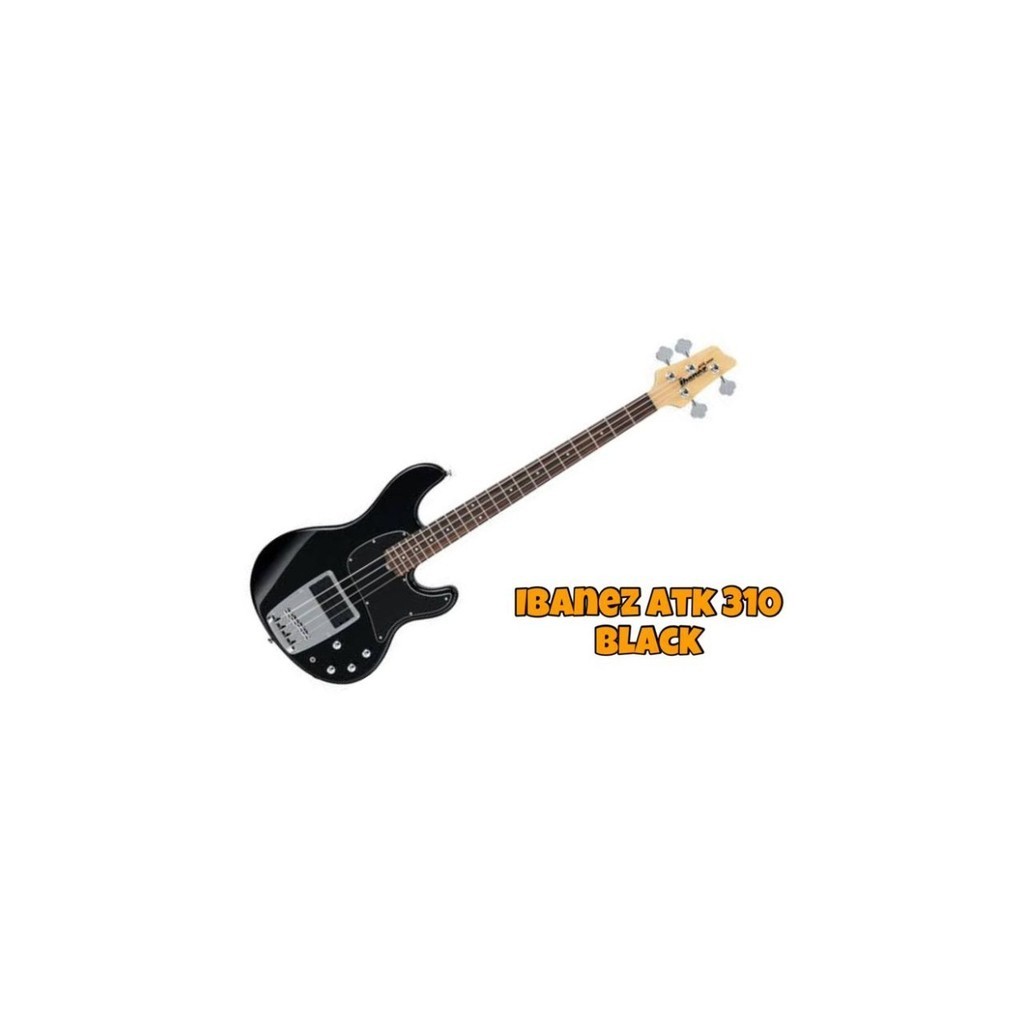 Ibanez Atk 310 - Bass 4 String Black - Stok Penghabisan - Packing Kayu