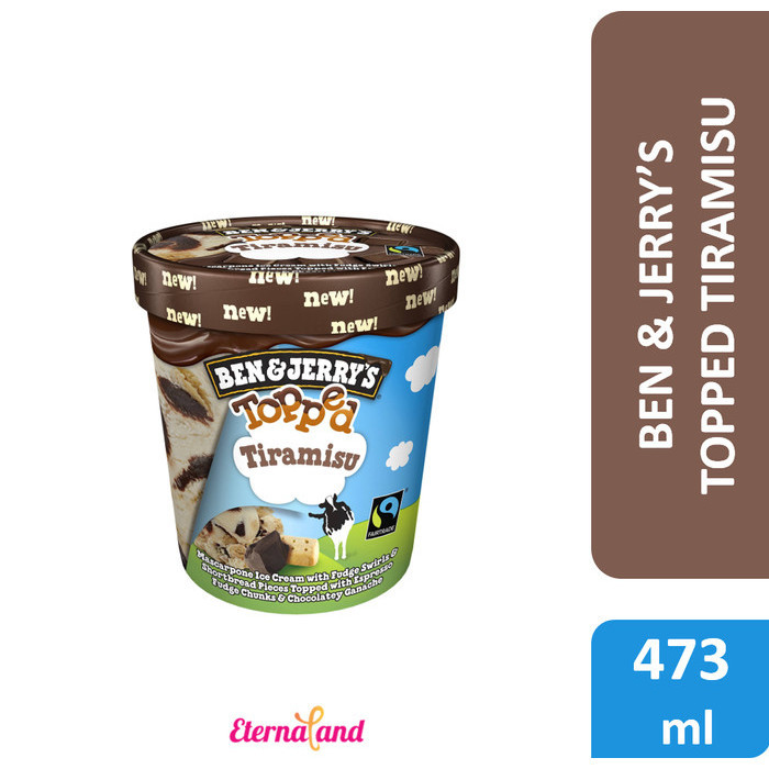 

Orea - Ben & Jerry Topped Tiramisu Ice Cream - Es Krim Ben N Jerry