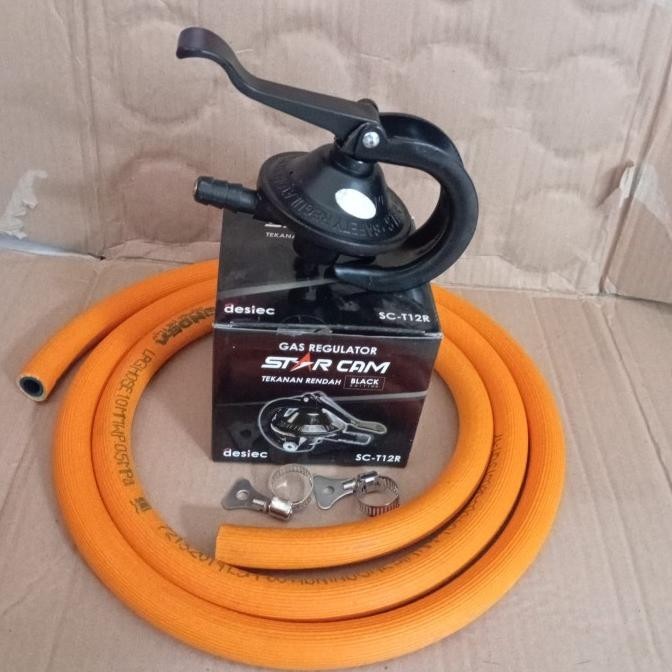 Regulator Modena Starcam Sc-T12R Selang Gas Lpg Modena 1000 Psi Ryccaelmei