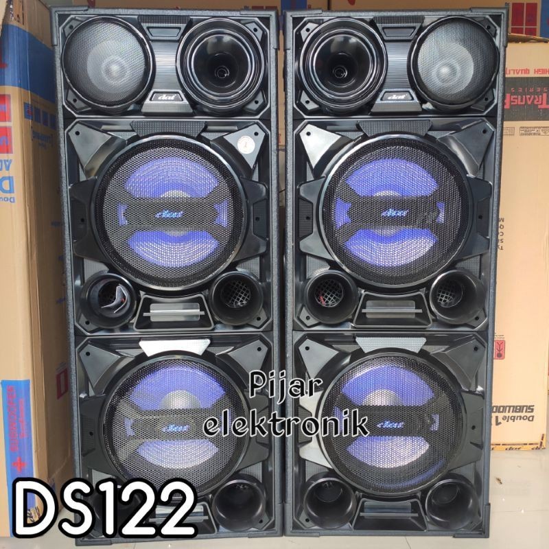PROMO  Speaker Aktif Karaoke Bluetooth 12 inch DAT DS122 Super BIG BASS (BELUM ONGKIR)