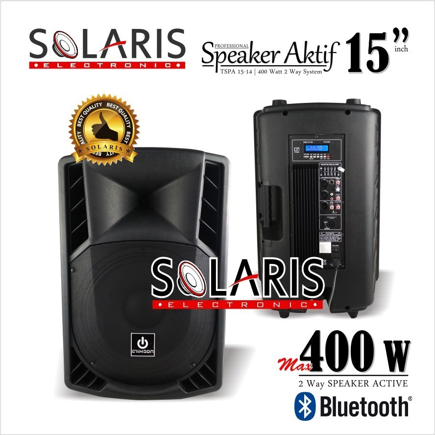 PROMO  SPEAKER AKTIF 15 Inch BLUETOOTH 400 Watt CRIMSON TSPA 15-14