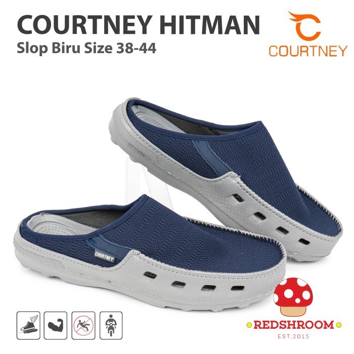 Sepatu Slip On Ardiles Courtney Hitman Slop-BIRU
