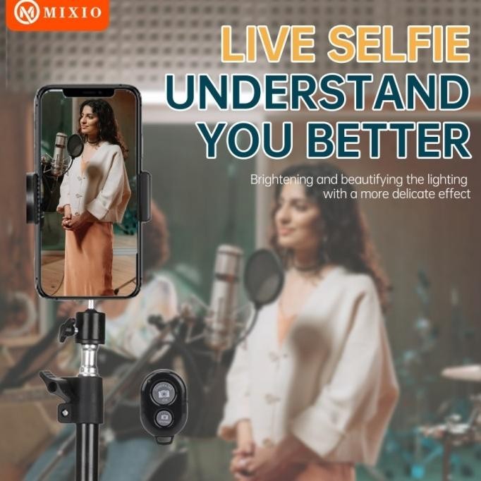 Mixio 3521 Paket Komplit Tripod 2M +Remot Bluetooth +Ball Head+ Bag