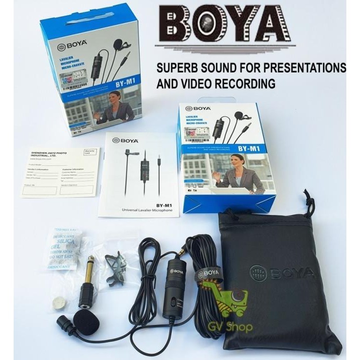Microphone Boya By-M1 Shotgun Mic Kamera Dslr Hp Mirrorless Slr