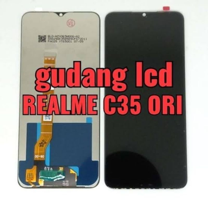 lcd touchscreen realme c35 original100%