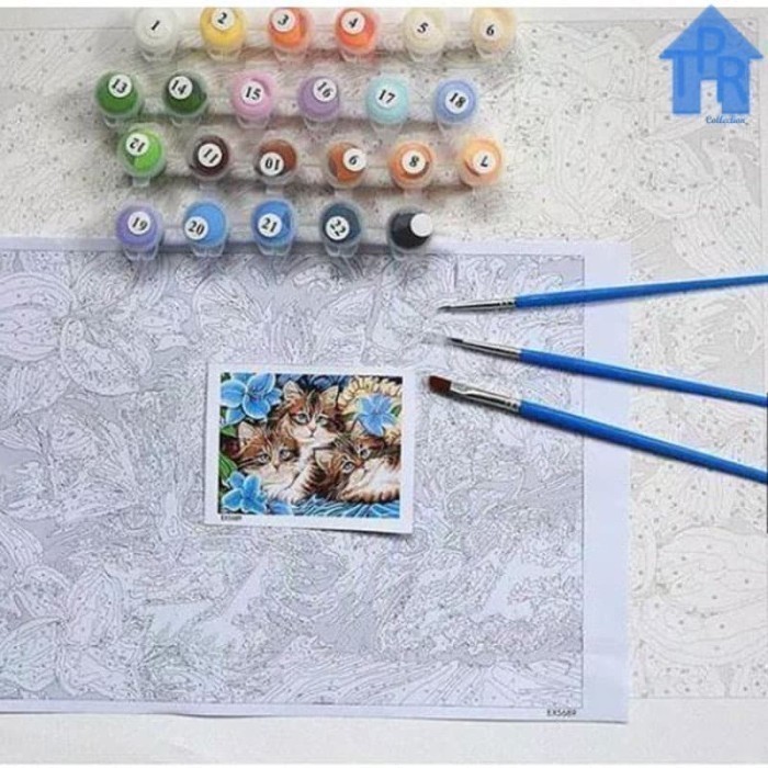 

Diy - Set Melukis / Painting By Number Kit - Nature 40X50Cm. Part-2