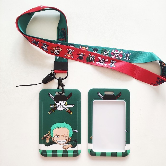 

Id Card Holder Name Tag Lanyard / Kalung Wadah Kartu Anime One Piece