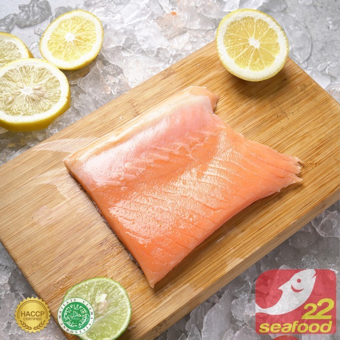 

Ayala - Ikan Salmon / Salmon Fillet Belly 100 Gr / Ikan Laut / Seafood 22