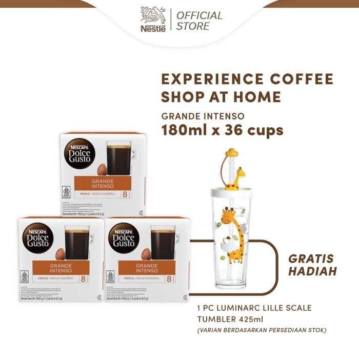 

Capsule Ndg Nescafe Dolce Gusto Grande Intenso 3 (36 Kapsul)