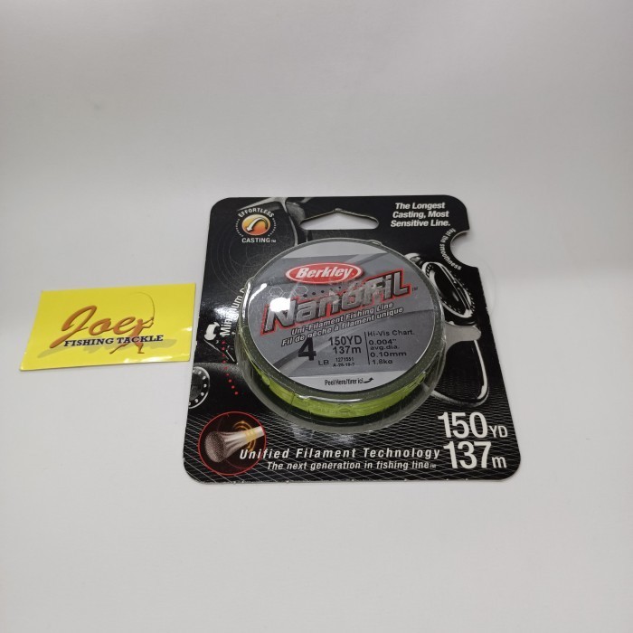  Berkley Nanofil 150Yd H Vis Chr Nf150 -Warna Kuning Stabillo Senar Pe Best