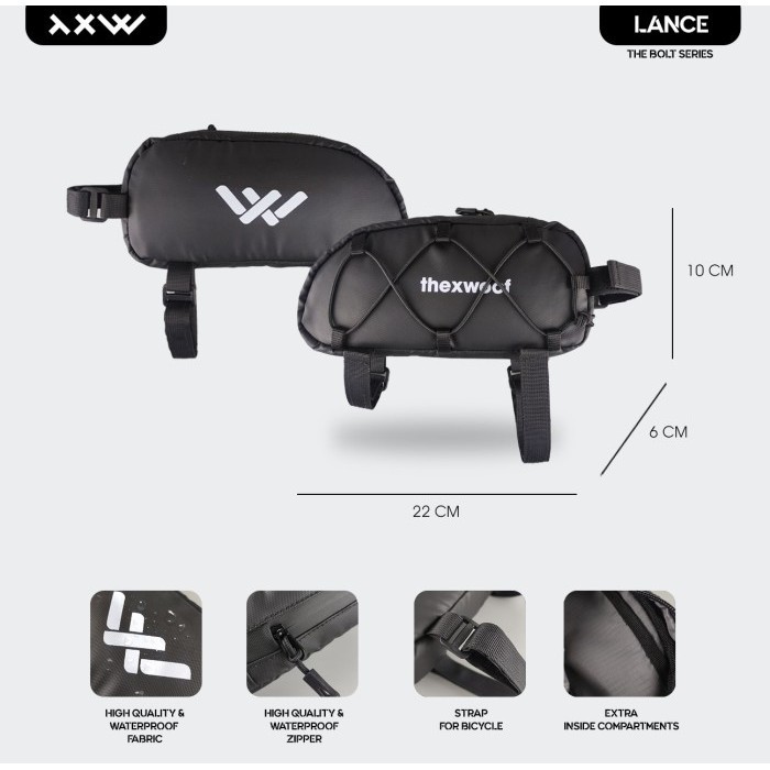 Tas Frame Sepeda Waterproof The X Woof Mcycle1