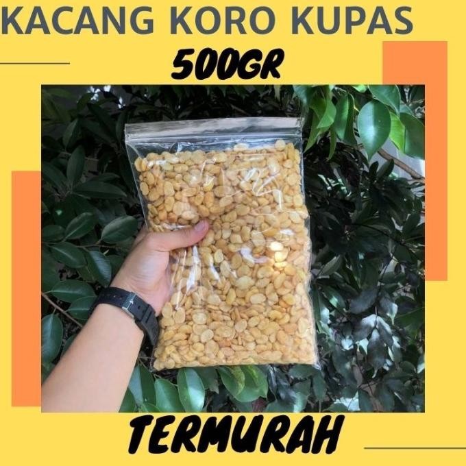 

Kacang Koro Kupas Original Asin 500gr Temurah Cemilan Tradisional