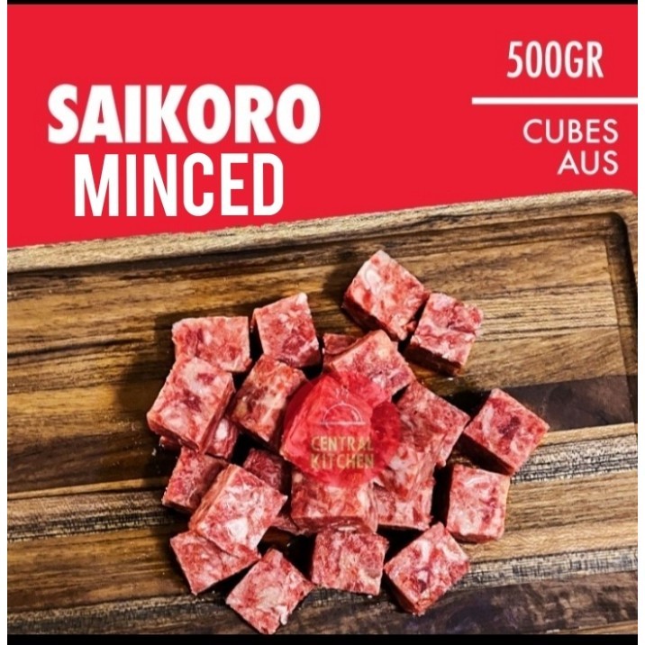 

Ayala - Saikoro Beef Wagyu Cube Steak Pack 500Gr