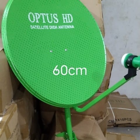 PROMO TERBATAS odu plat parabola optus lubang 60cm komplit