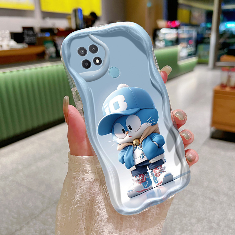 Casing Hp OPPO A15 A15s A35 Case sarung HP kartun Casing Doraemon silikon Kesing Anti drop lembut Ca