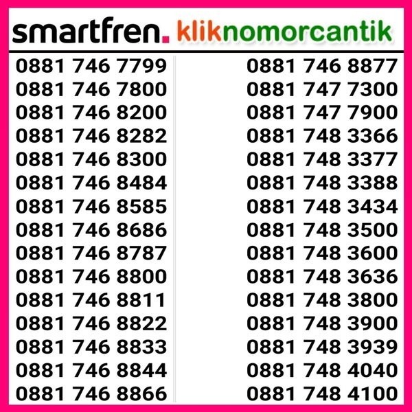 Nomor Cantik Smartfren Kartu Perdana Smartfren.1