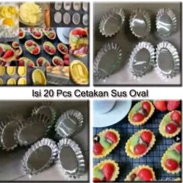 

cetakan kue sus oval B diameter 8cm per 20pcs