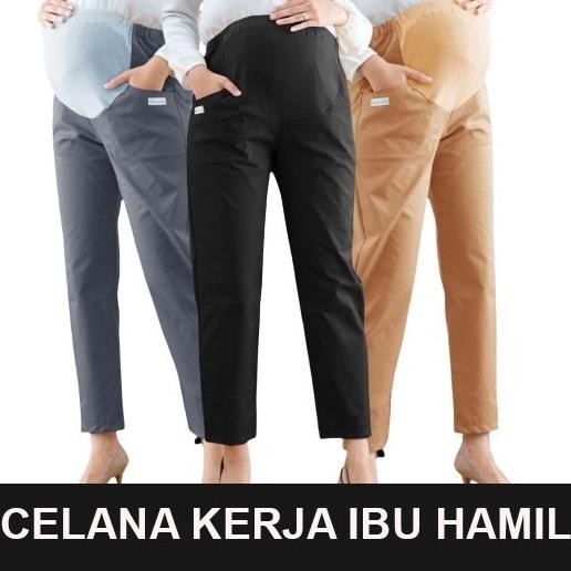 CELANA HAMIL KERJA KANTOR BAHAN TEBAL CELANA IBU HAMIL KANTOR