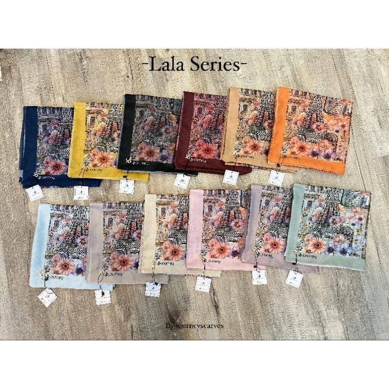 JOURNEY SCARVES NEW SERIES LALA SERIES JOURNEY LALA BLACK - LALA GREY - LALA BROKEN WHITE - LALA LIL