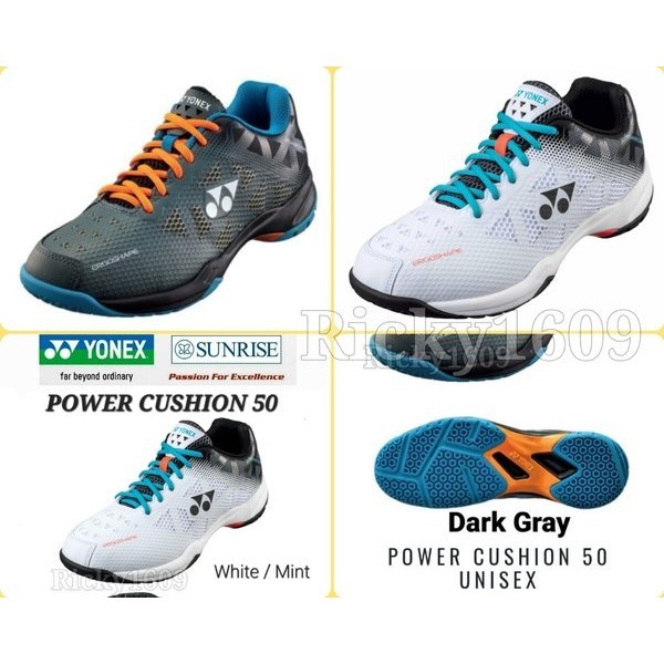 SEPATU BADMINTON YONEX SHB 50 EX - POWER CUSHION - ERGOSHAPE - ORIGINAL YONEX SUNRISE