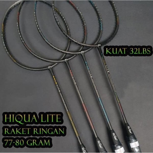 Raket Badminton HIQUA HI-QUA LITE GOLD/CHAMO/BLUE/RED LITE RINGAN 5U