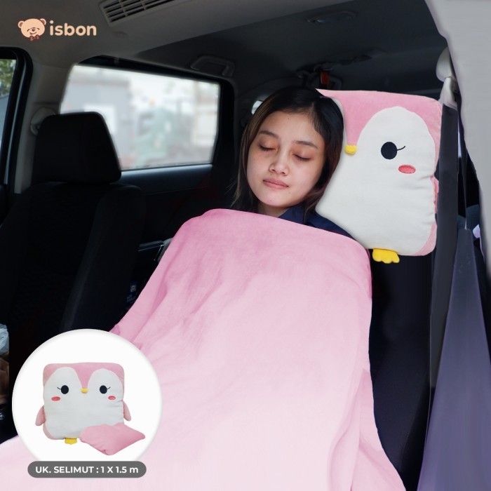 SALE TERBATAS Balmut Bantal Selimut ISTANA BONEKA Kotak Pinguin Lucu