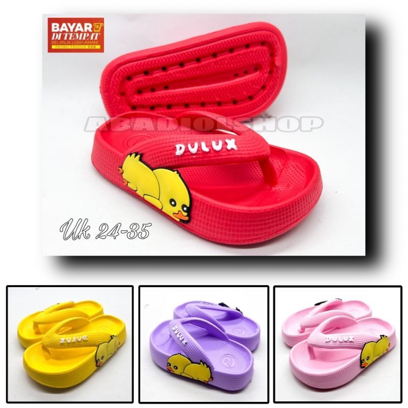 DULUX - SANDAL JEPIT DULUX 510D MOTIF BEBEK ANAK PRIA & WANITA / SANDAL DULUX WANITA TERMURAH SIZE 2