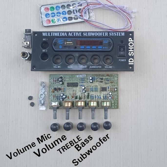 Panel Speaker Active+Tone Control SUBWOOFER+Kit Modul Mp3 BLUETOOTH