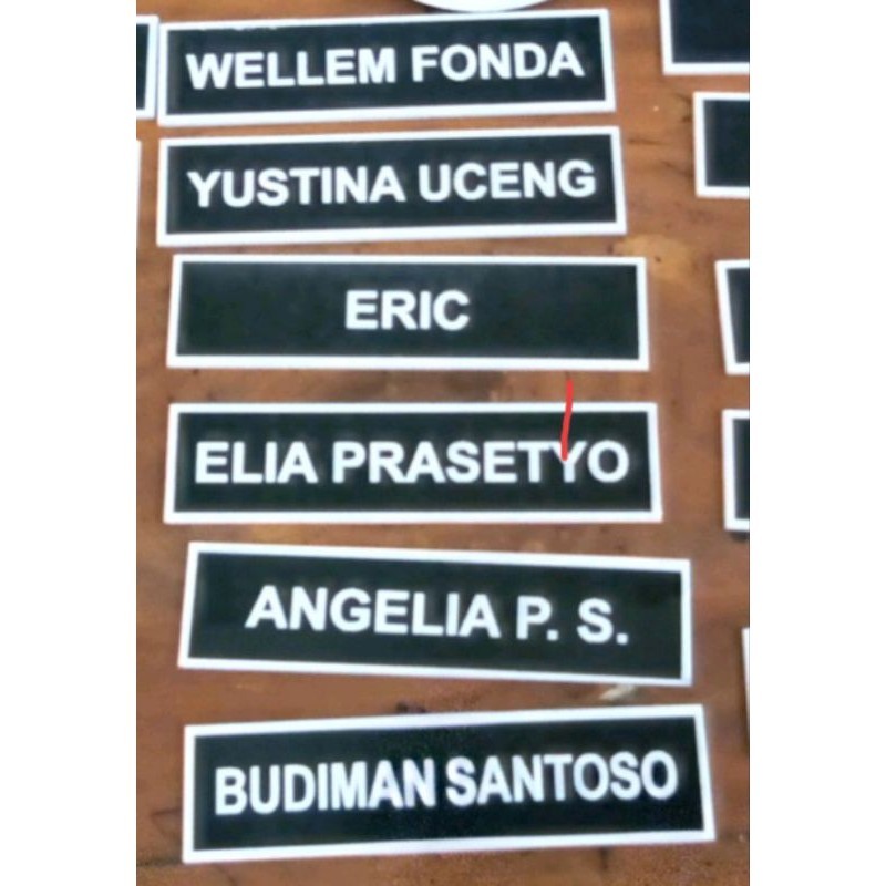 

Name Tag Acrylic