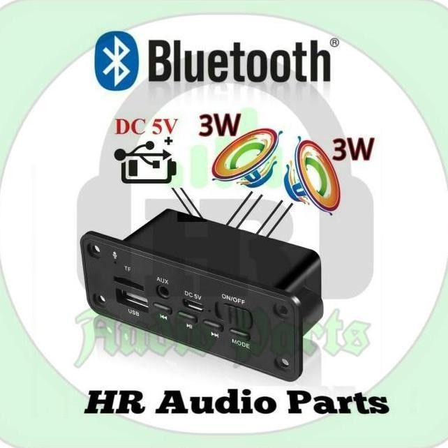 Kit Modul Mp3 Bluetooth v 5.0 Plus Amplifier 2x3W Stereo 2*3W Mini