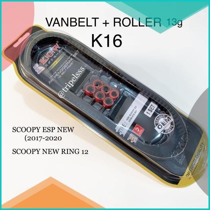 Vanbelt vbelt + Roller K16 Scoopy new (2017-2020) / Scoopy Esp Ring 12