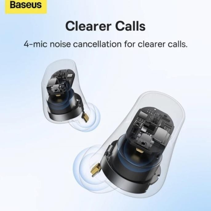 Baseus True Wireless Bluetooth Earphone Earbuds Tws Bowie Wm05 - Ungu Gernicaa