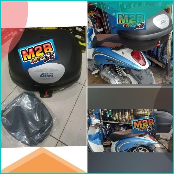 Box belakang Motor Givi E33nx E33 Mika Putih Import ORI 19F3B2024 perk