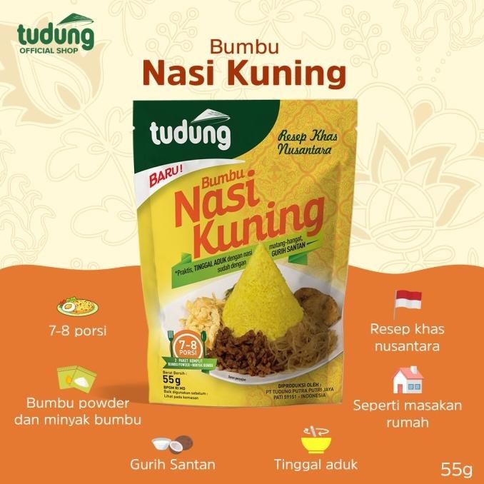 

Tudung Bumbu Nasi Kuning Instant 55gr